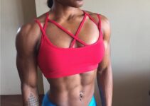Cydney Gillon showcasing her toned and lean body for the photo