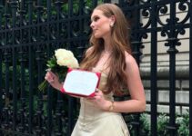 Grier Henchy porte la robe de mariage de sa mère Brooke Shields pour son diplôme