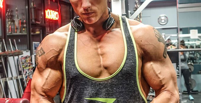 Matty Fusaro in a photo showing off his shredded physique.