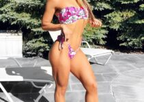 Michele Sullivan enjoying the sun in her bikini looking fit and lean